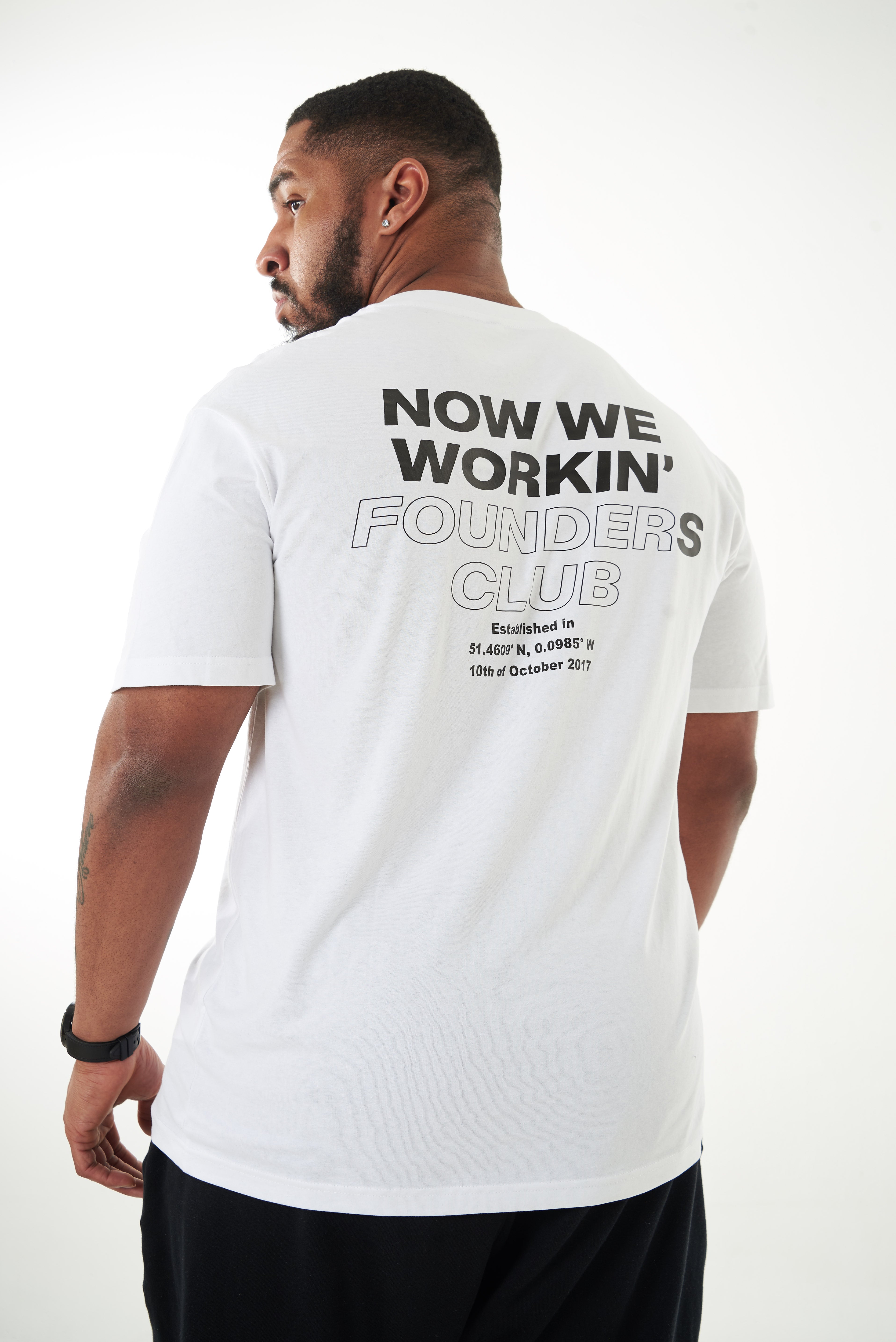 The Now We Workin' Oversized "FOUNDERS CLUB" Tee