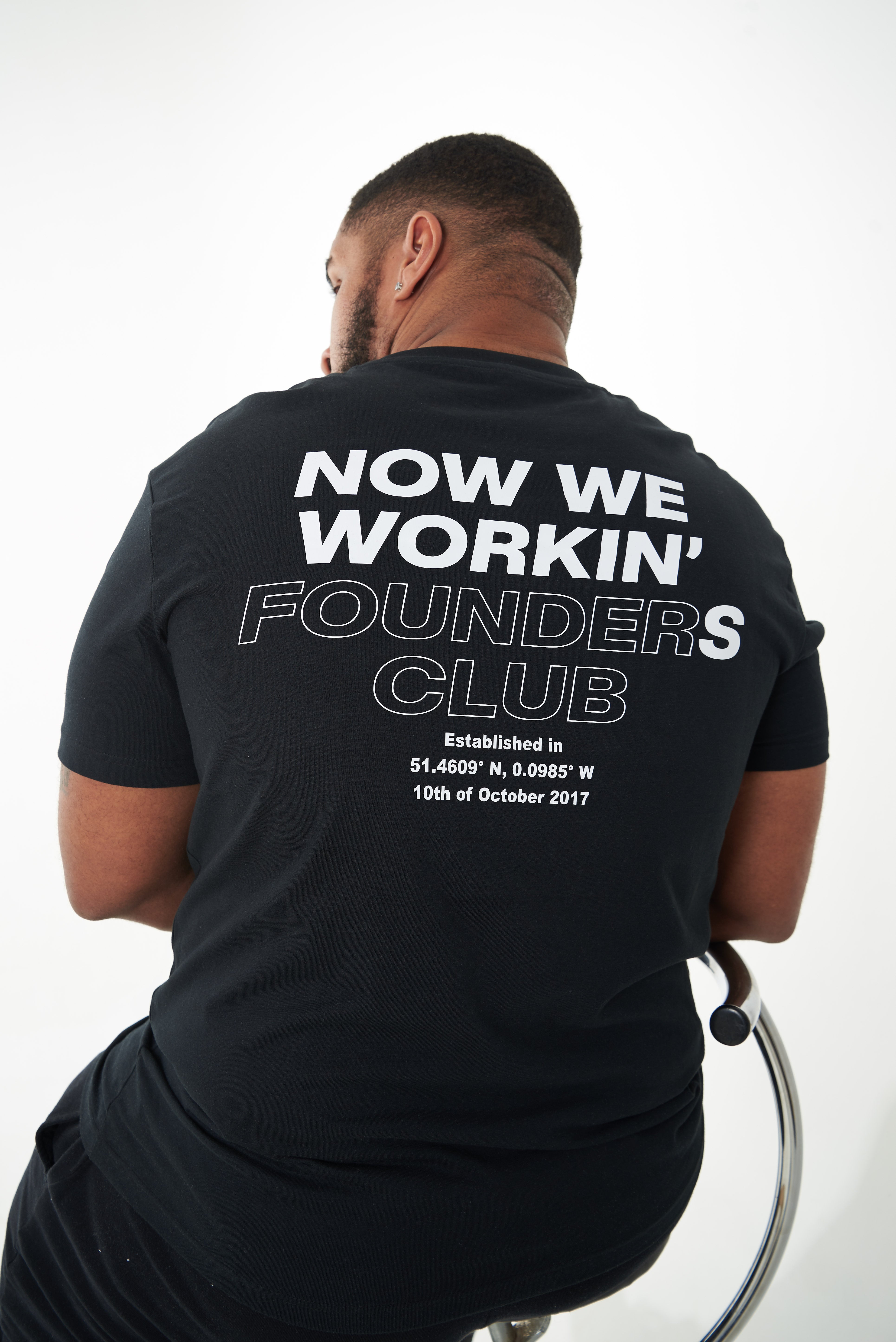 The Now We Workin' Oversized "FOUNDERS CLUB" Tee